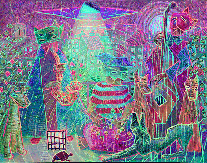 Obra de Bellod del proyecto Latent Paintings centrada en la relaci&oacute;n entre luz, color y percepci&oacute;n.