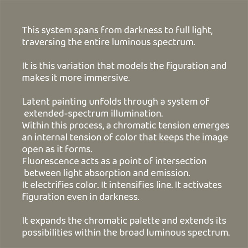 Fluorescent painting by guillermo bellod