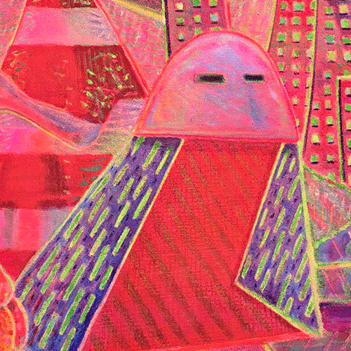 Detalle de Obra de Bellod del proyecto Latent Paintings centrada en la relaci&oacute;n entre luz, color y percepci&oacute;n.