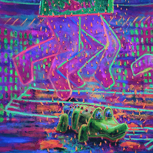 Detalle 02 de Obra de Bellod del proyecto Latent Paintings centrada en la relaci&oacute;n entre luz, color y percepci&oacute;n.