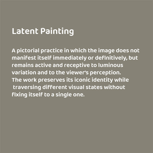 Latent paintings by Guillermo Bellod